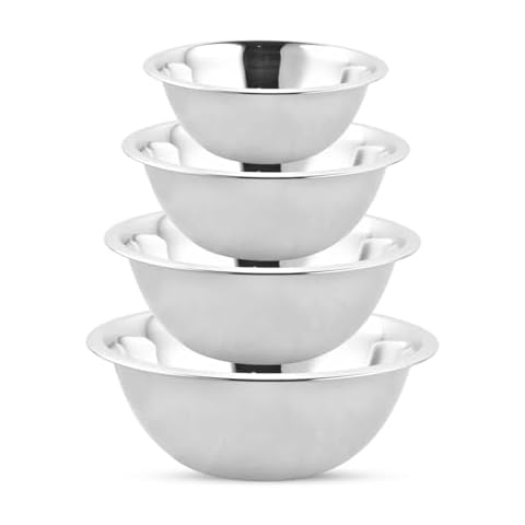 EVOKK Stainless Steel Mixing Bowl Set Cover