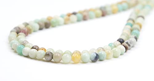 Qiwan Natural Gemstone Round Loose Beads, Diy Jewelry Making 1 Strand 15" (6Mm, Amazonite Gemstone) #TOP4