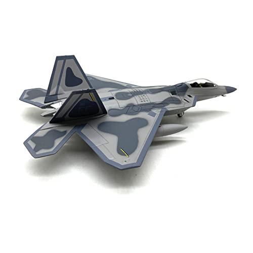 die cast military airplane models - Classic Fighter Model 1:100 USA F-22 Raptor Fighter Attack Diecast Airplanes Military Display Model Aircraft for Collection