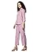 URBAN KOMFORT Women's Stylish Outfit Casual Shirt and Flared Pant Set For All Occasion (US, Alpha, Small, Regular, Regular, Lavender)