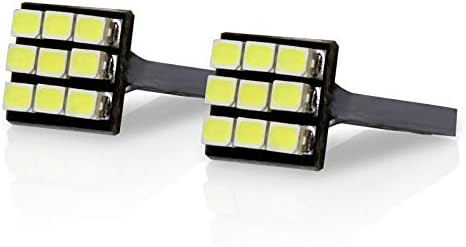 TGP T10 White 9 LED SMD License Plate Wedge Light Bulbs Pair 2005-2012 Compatible with Scion tC