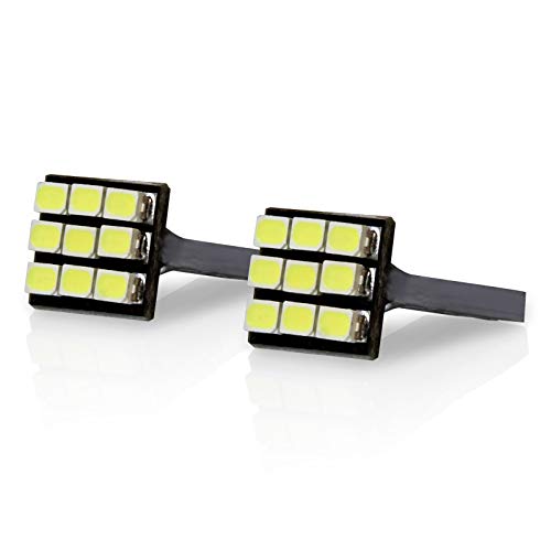 TGP T10 White 9 LED SMD License Plate Wedge Light Bulbs Pair 2005-2012 Compatible with Scion tC