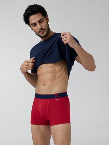 Image of XYXX Men's Super Combed Cotton Trunks| Regular Fit, Odour-Free, Anti-Roll No-Marks Waistband Underwear for Man