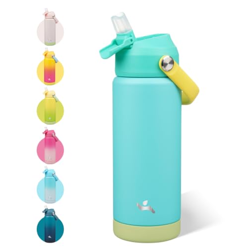 Image of Konokyo 18 oz Insulated Stainless Steel Sports Water Bottle with Straw Lid