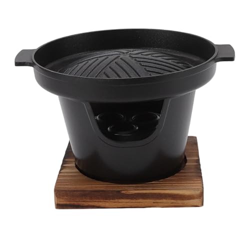 Barbecue à Charbon De Bois, Table Yakiniku Grill Portable Grill Coréen Barbecue Antiadhésif Japonais Hibachi Portable Charcoal Poêle(01)