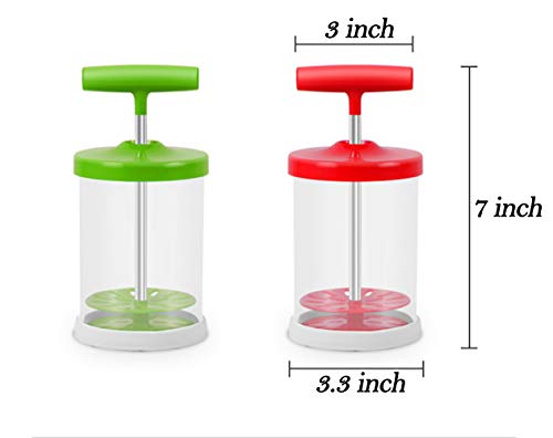 Manual Professional Whipping Cream Dispenser - Handheld DIY Whipped Cream Dispenser - Perfect Cream Whipper Maker for Gift,Lid,15-Ounce Capacity (450ml) (Green) - Thumbnail 3