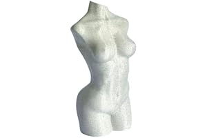 Nude Naked Lady Torso Statue (Marble Stone Look) - Premium Quality Home Decor Art