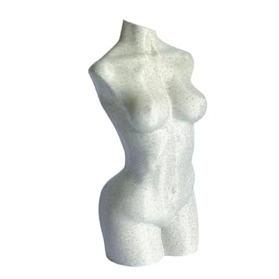 Nude Naked Lady Torso Abstract Home Decor Art (Marble Stone Look)