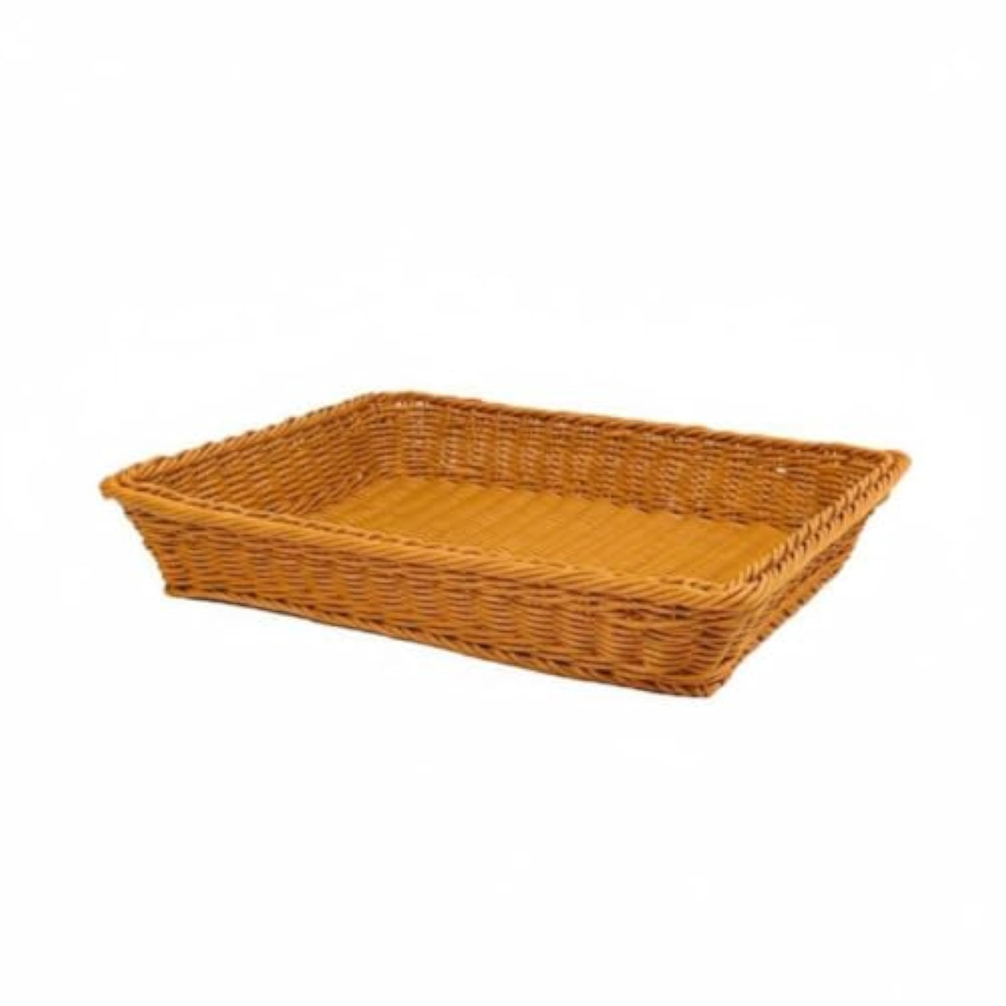 Rectangular Woven Fruit Basket, Large Capacity