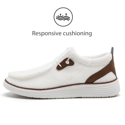 Image of Mens Loafers Walking Slip on Boat Shoes Running Tennis Athletic Sneakers Workout Sports Gym Fashion Classcial Non Slip Sneakers Casual Comfortable Shoes Leisure Vintage Flat
