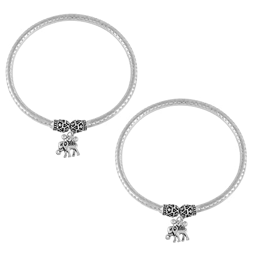 Brass German Silver Foot Kada Anklet Kada for Women (AKRM6142)