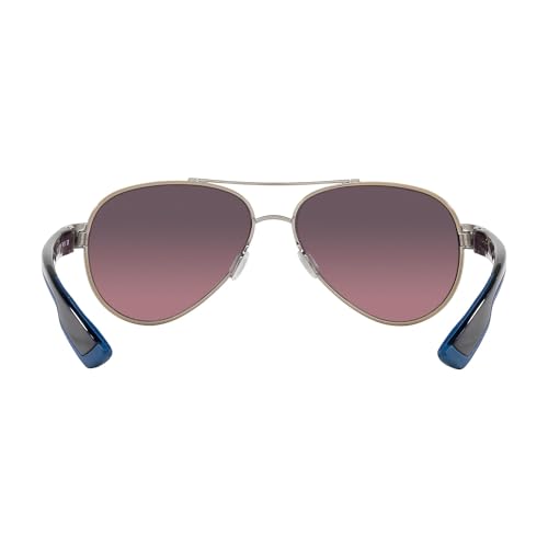 Costa Del Mar Polarized Sunglasses Womens - Loreto Aviator Designer Sunglasses for Women with 100% UV Protection Size 56 580G3