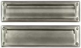 13.12 in. Mail Slot with Interior Flap, Antique Nickel - Solid