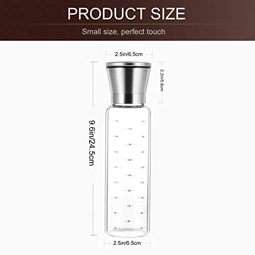 Moedor de sal e pimenta em aço inoxidável Hemoton manual moedor de sal e pimenta para cozinha, casa,