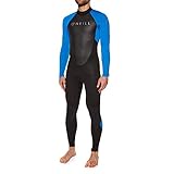 O'Neill Wetsuits Men's Reactor-2 3/2mm Back Zip Full Wetsuit, Black/Ocean, M UK - Image 2