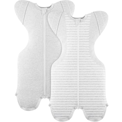 Image of Susurration Baby Sleep Sack, Self-Soothing Swaddle for Newborns, Improves Sleep, Snug Fit Helps Calm Startle Reflex, Newborn Essentials for Baby, 2 Pack, 3-6 Months, 13-19 lb