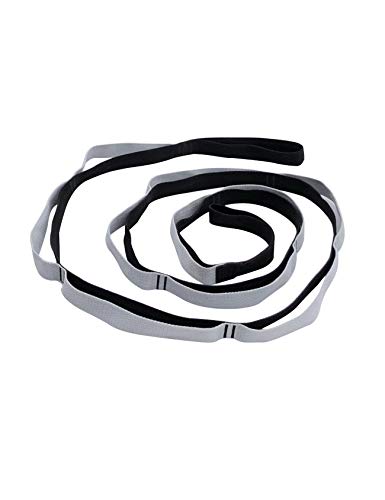 Letuwj Multi Loops Adjustable Yoga Straps For Workout, Pilates, Dance And Gymnastics Black+Gray 96.5X1.5Inch #TOP4