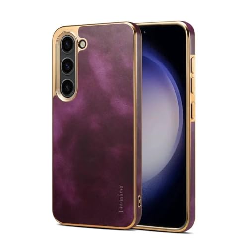 Coque violette en cuir Samsung S24 Ultra pour sublimer votre style au quotidien