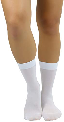 Image of ToBeInStyle Womens Pack of 6 Trouser Solid Print Anklet Socks
