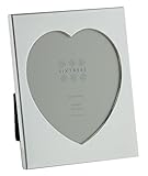 Sixtrees Romeo Heart Shaped silver plated photo frame for a 4 x 6 inch (102mm x 152mm) picture.