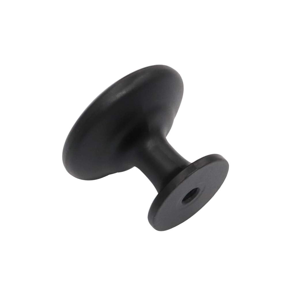 LONTAN 15 Pack Round Cabinet Knobs Black Knobs for Dresser Drawers Metal Drawer Pulls and Knobs Cabinet Hardware Knobs Black Drawer Knobs - Image 4