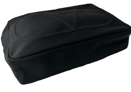 Valentino Black Large Zip Clutch