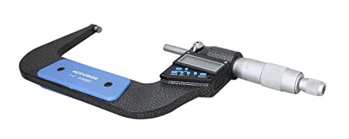Accusize Industrial Tools 3-4''/75-100 Mm 7 Keys Electronic Digital Outside Micrometers, 0.00005'' Or 0.001 Mm Resolution, Ac21-4022 #TOP4