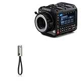 BoxWave Cable Compatible with Blackmagic Pyxis 6K - USB Type-C Keychain Charger, Key Ring USB Type-C to Type-A 8 in USB Cable - Jet Black