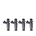Fuel Injector Set 4 Pieces Compatible With Kia Sephia Shuma II 1.6 2001-2004 Models- Car Parts 9260930012 0K30E13150 0K2N313250