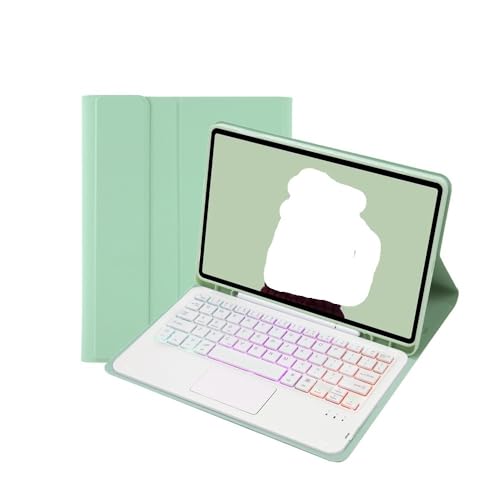 Teclado RGB QWERTY y funda con ranura para bolígrafo de iPad Air 10.9
