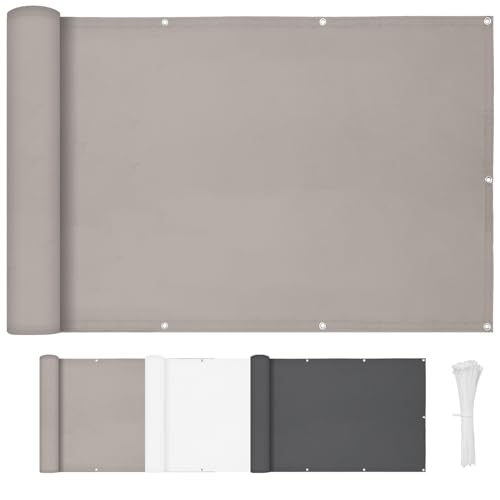 Balkon Sichtschutz 90x400 Cm – Wind- Und UV-Schutz Für Mehr Privatsphäre Auf Balkon & Terrasse