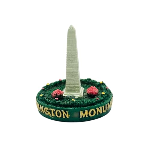 2" Tall Mini Replica – Polyresin Model | Hand-Painted Desktop Souvenir Collectible | Washington D.C. Landmark Figurine (Washington Monument)