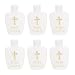 EXCEART 6Pcs Vuoto Acqua Santa Bottiglia Ricaricabile Croce Santa Portata Acqua Contenitore Bottiglia de Decantatore Acqua Santa per Il Battesimo Forniture di Esorcismo 60Ml