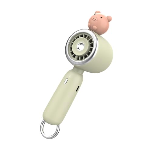 FIRSTXIU Ventilador nebulizador con rociador de mano pequeño, pulverizador de agua recargable, refrigeración manual, 3 velocidades, camping, recargable
