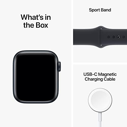 Apple Watch SE (2nd Gen) (GPS, 40mm) - Midnight Aluminum Case with Midnight Sport Band, S/M (Renewed) - View 8