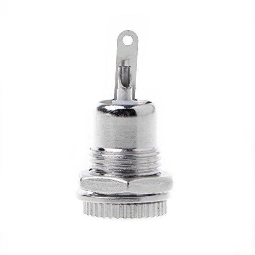 VizGiz 5 Pack 5.5mm x 2.1mm Female Socket Panel Mount Connector 5.5x2.1mm DC-099 Power Supply Jack Terminal Plug Adapter Replacement Repair Parts Solder Type for LED Strip Car Phone Audio Video Boat - Thumbnail 3
