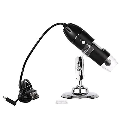 Microscópio Zoom 1600x Cam 2.0 Mp Profissional Digital Usb Com Suporte