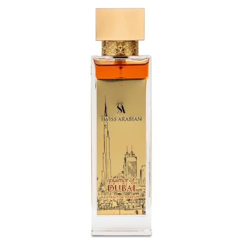 Swiss Arabian Opulence of Dubai Extrait de Parfum, 100ml, Premium Quality Perfume, Women and Men’s Fragrance, Spicy, Gourmand, Woody Luxurious Blend Perfume for Men and Women