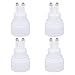 Uonlytech 4Pcs G9 to E14 Ceramic Lamp Holder Lamp Holder Converter, Adapter Lamp Holder, White Chandelier Lamp Holder, Medium Socket E14 Converter, Bulb Base Adapter Converter Â¼Ë† 100-230V Â¼â€°