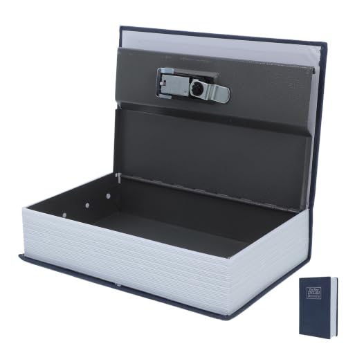 Caja fuerte de libro azul para camuflaje y almacenaje oculto doméstico