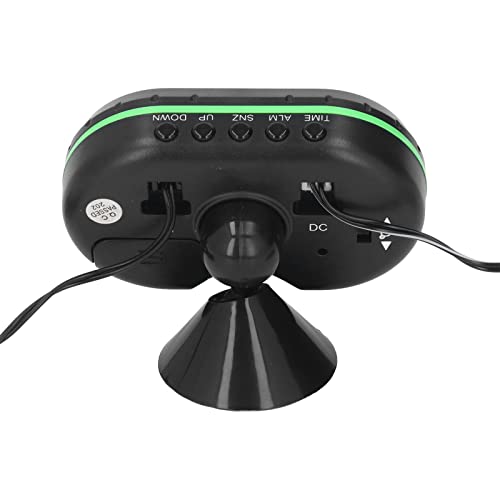 Termómetro y reloj digital para caravanas y coches con pantalla luminosa naranja verde 12V 24V