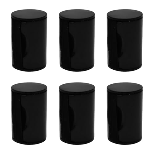 6-Pack Black Adjustable Finger Shaker Sand Ring - Rhythm Percussion Instrument for Ukulele, Guitar, Mandolin, Banjo, Cajon Accessories