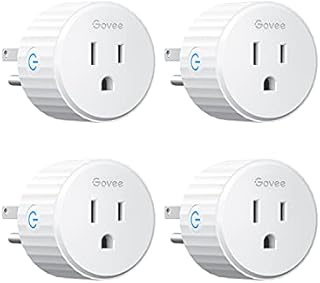 Govee Smart Plug, WiFi Plugs Work with Alexa & Google Assistant, Smart Outlet with Timer & Group Controller, WiFi Outlet for Home, No Hub Required, ETL & FCC Certified, 2.4G WiFi Only, 4 Pack