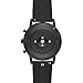 Fossil Men's 42mm Collider Stainless Steel and Silicone Hybrid HR Smart Watch, Color: Black (Model: FTW7010)