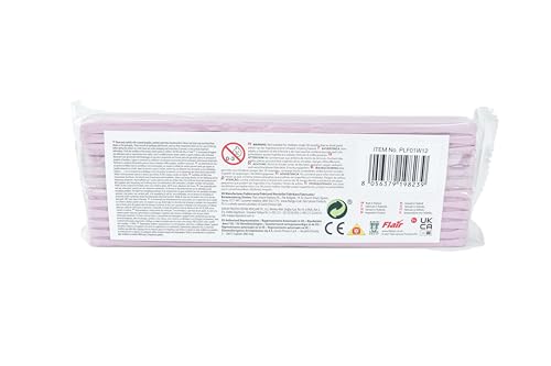 The Original Plasticine, One Colour Slab 400g - Blossom, Modelling Clay for Professional Animators and Model Makers, Easy to Shape and Mould, Make Sculptures, Models and Stop-Motion Animations