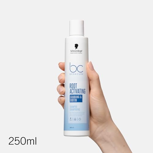Schwarzkopf Professional Bonacure Root Activating Shampoo Pour Cheveux Clairsemés Complexe Superaliment Guaraná Et Biotine Résistance Réduit La Perte De Cheveux Formule Vegane Purifiant 250 ml - vue 2