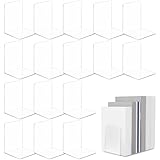 Organisation sans effort des étagères : organisez des livres, CD, DVD, et plus encore avec ces serre-livres en acrylique solide en forme de L. Leur design minimaliste maintient tout droit et tendance sans encombrement