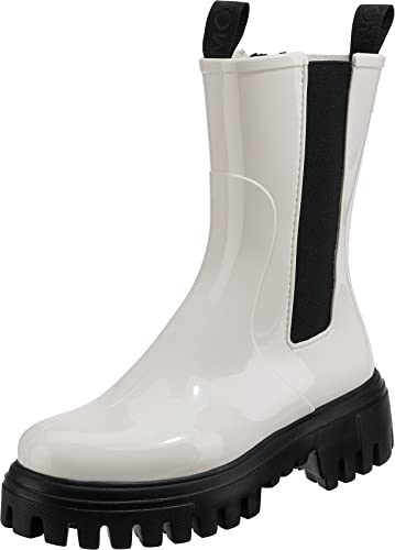 Lemon Jelly Damen Gummistiefel City weiß/schwarz 38