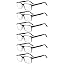 6 Pairs Black-clear