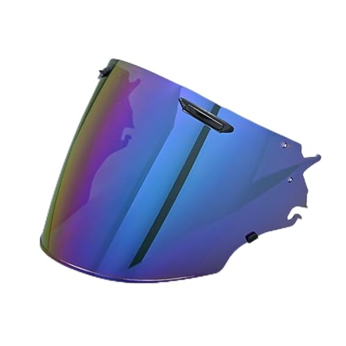 LMBN Moto Visière de casque en verre for Arai VAS-Z, RAM-X, VZ-RAM, SZ-R, VAS, SZ R, SZ-R et EVO - Design élégant(Rainbow)